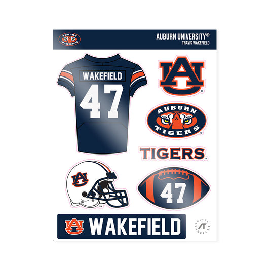 Auburn - NCAA Football : Travis Wakefield - Sticker Sheet-0
