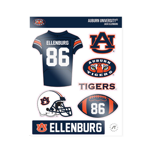 Auburn - NCAA Football : Jack Ellenburg - Sticker Sheet-0