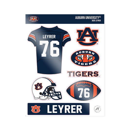 Auburn - NCAA Football : Jack Leyrer - Sticker Sheet-0