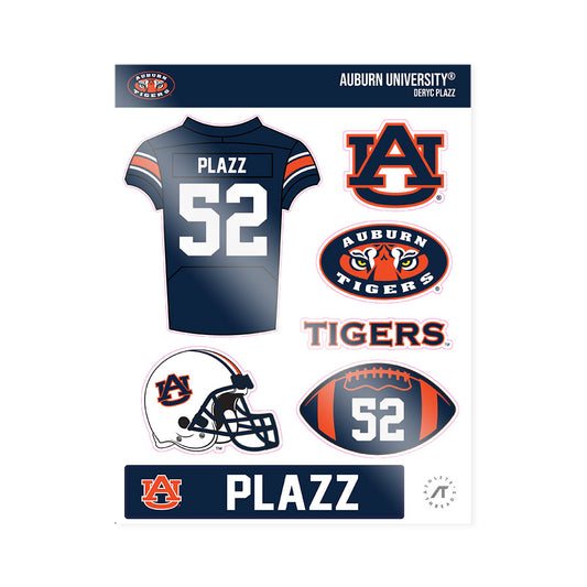 Auburn - NCAA Football : Deryc Plazz - Sticker Sheet-0