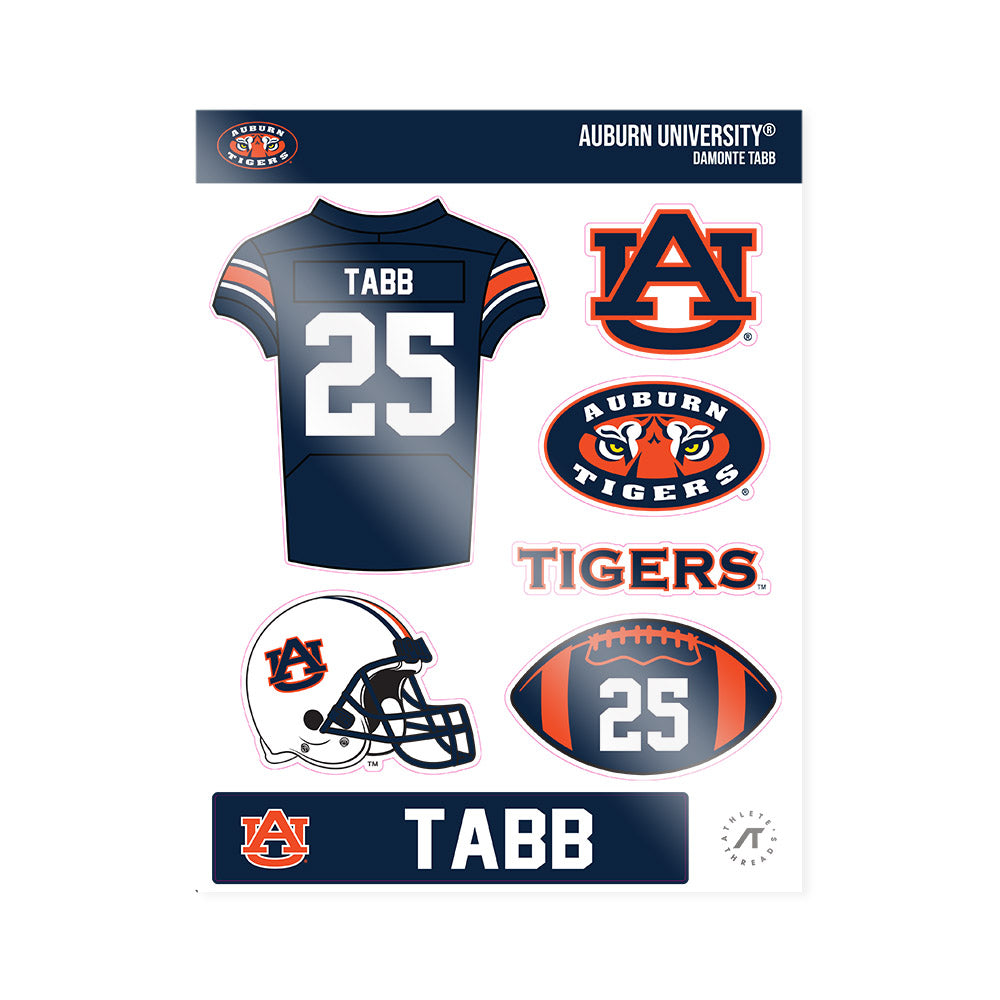Auburn - NCAA Football : Damonte Tabb - Sticker Sheet-0