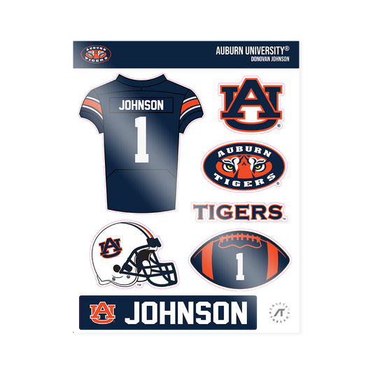 Auburn - NCAA Football : Donovan Johnson - Sticker Sheet-0