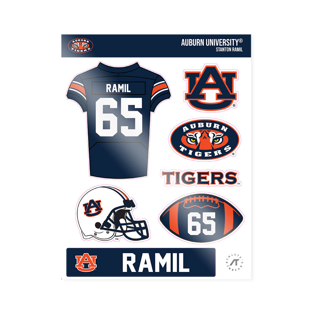 Auburn - NCAA Football : Stanton Ramil - Sticker Sheet-0