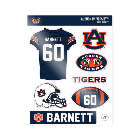 Auburn - NCAA Football : Cade Barnett - Sticker Sheet-0