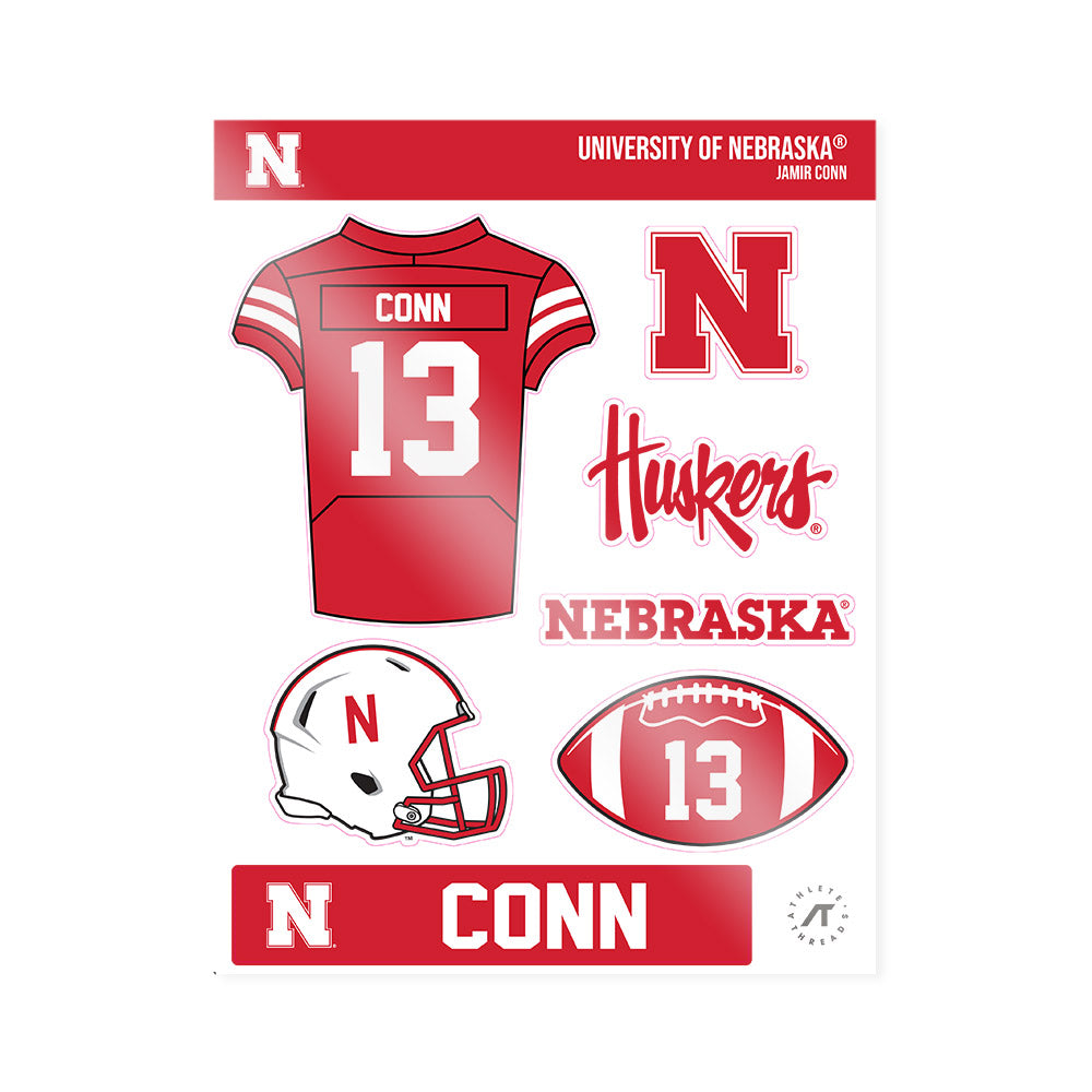 Nebraska - NCAA Football : Jamir Conn - Sticker Sheet-0