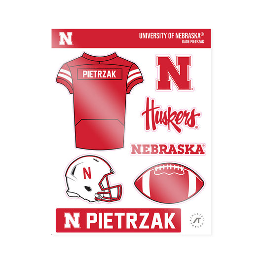 Nebraska - NCAA Football : Kade Pietrzak - Sticker Sheet-0
