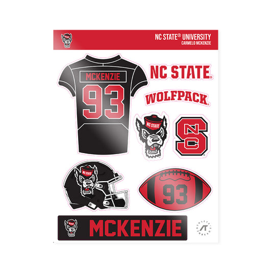 NC State - NCAA Football : Carmelo Mckenzie - Sticker Sheet-0