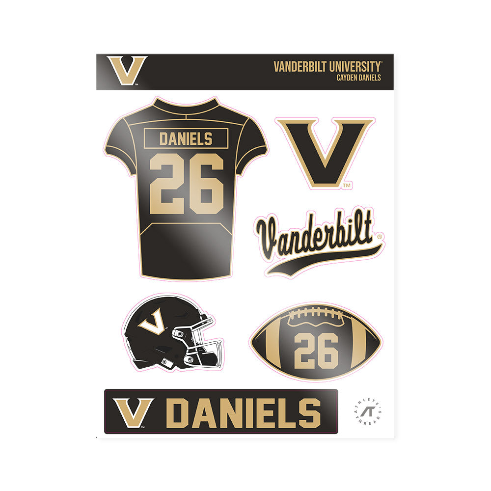 Vanderbilt - NCAA Football : Cayden Daniels - Sticker Sheet-0