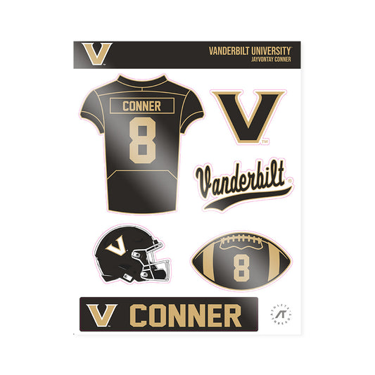 Vanderbilt - NCAA Football : Jayvontay Conner - Sticker Sheet-0