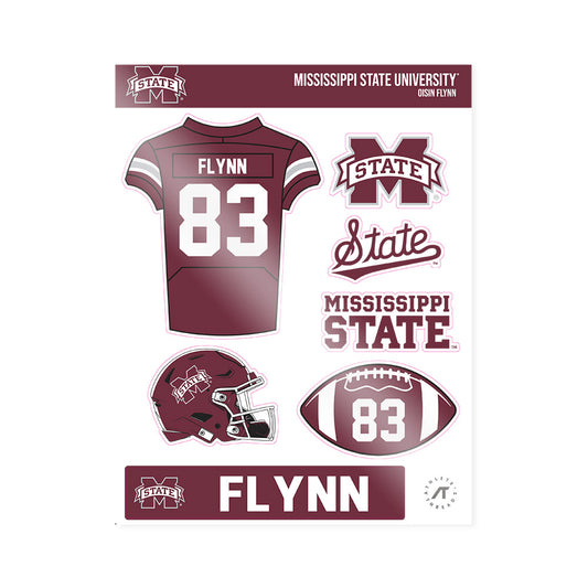 Mississippi State - NCAA Football : Oisin Flynn - Sticker Sheet-0