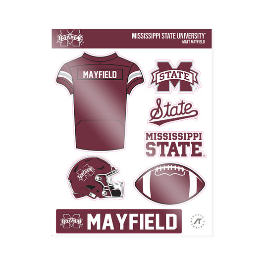 Mississippi State - NCAA Football : Matt Mayfield - Sticker Sheet-0