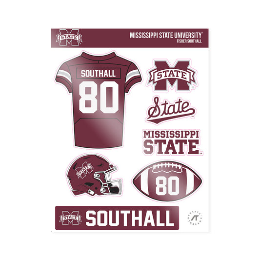 Mississippi State - NCAA Football : Fisher Southall - Sticker Sheet-0