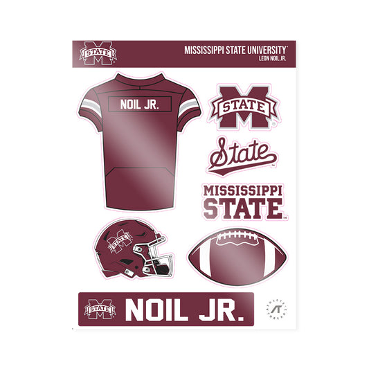 Mississippi State - NCAA Football : Leon Noil Jr. - Sticker Sheet-0