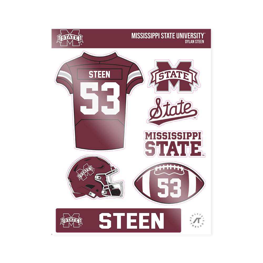 Mississippi State - NCAA Football : Dylan Steen - Sticker Sheet-0