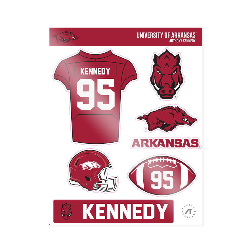 Arkansas - NCAA Football : Anthony Kennedy - Sticker Sheet-0