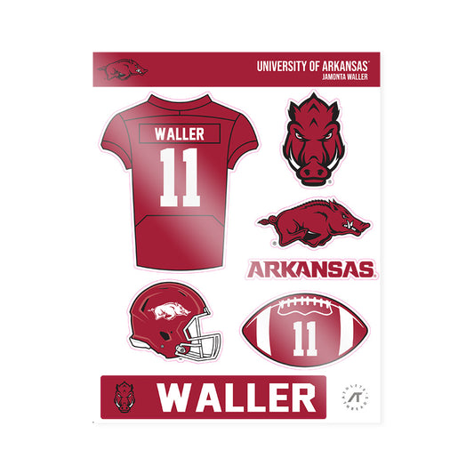 Arkansas - NCAA Football : Jamonta Waller - Sticker Sheet-0