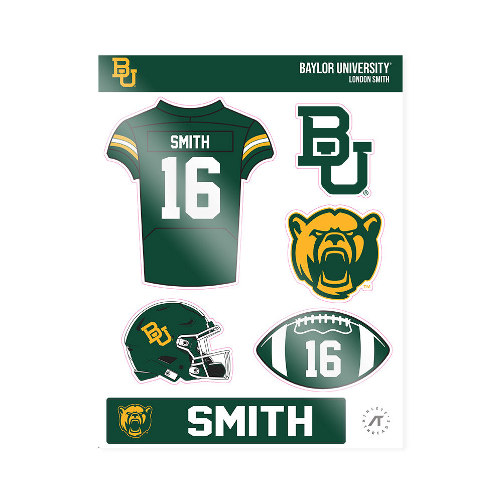 Baylor - NCAA Football : London Smith - Sticker Sheet-0