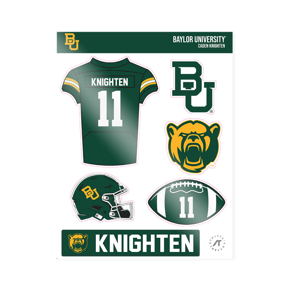Baylor - NCAA Football : Caden knighten - Sticker Sheet-0