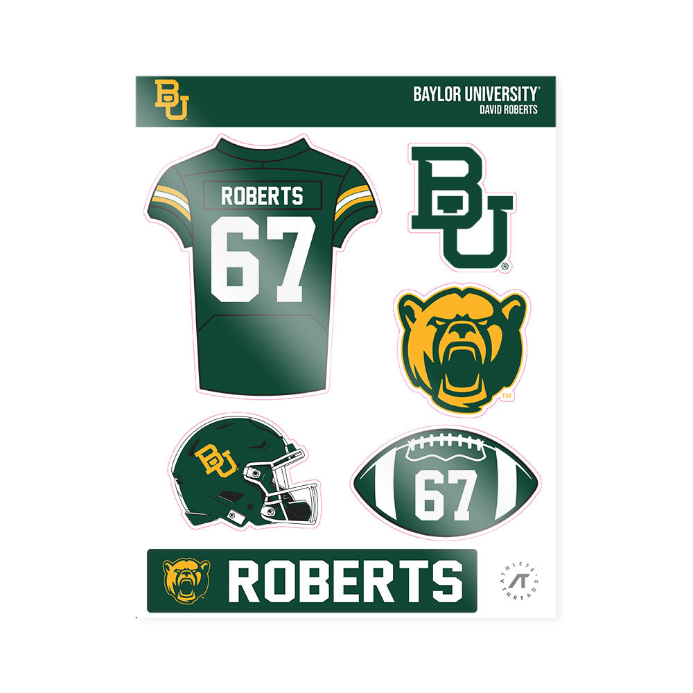 Baylor - NCAA Football : David Roberts - Sticker Sheet-0