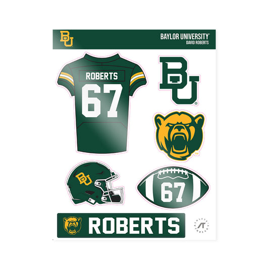 Baylor - NCAA Football : David Roberts - Sticker Sheet-0