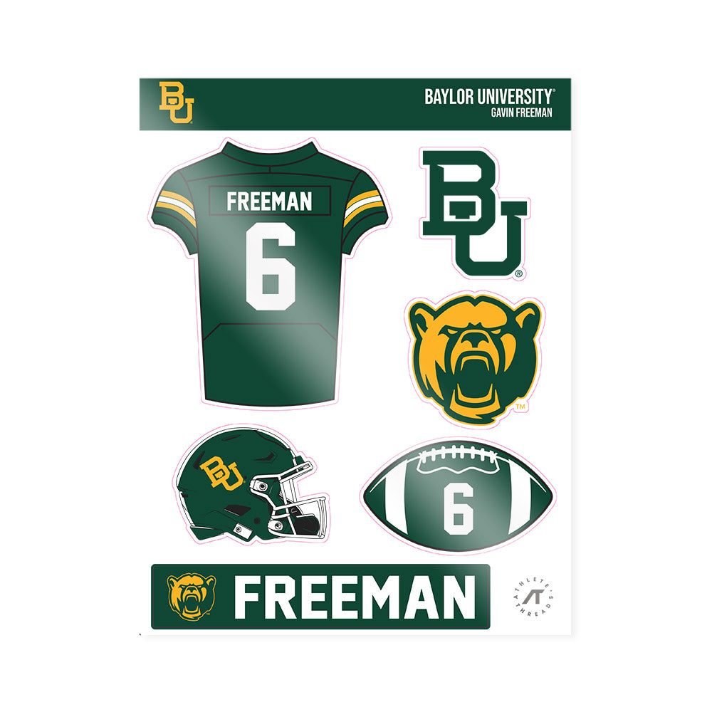 Baylor - NCAA Football : Gavin Freeman - Sticker Sheet-0