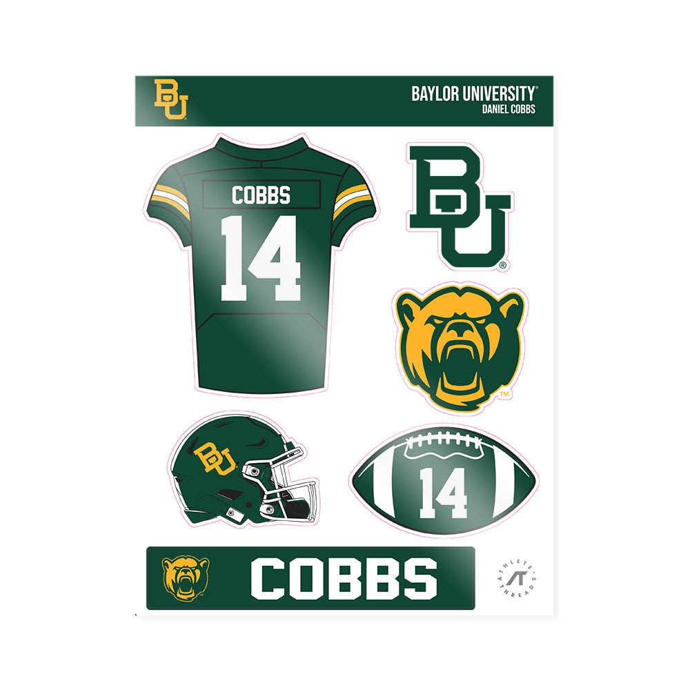 Baylor - NCAA Football : Daniel Cobbs - Sticker Sheet-0