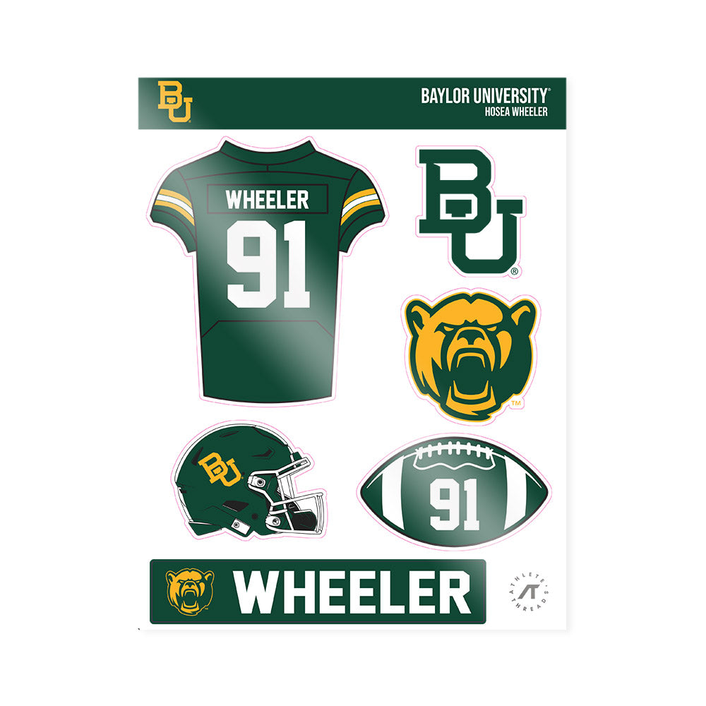Baylor - NCAA Football : Hosea Wheeler - Sticker Sheet-0
