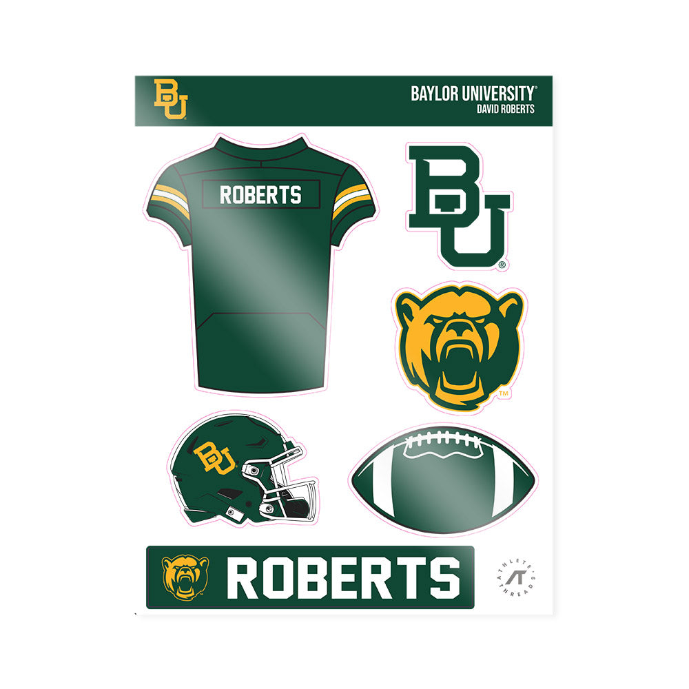 Baylor - NCAA Football : David Roberts - Sticker Sheet-0