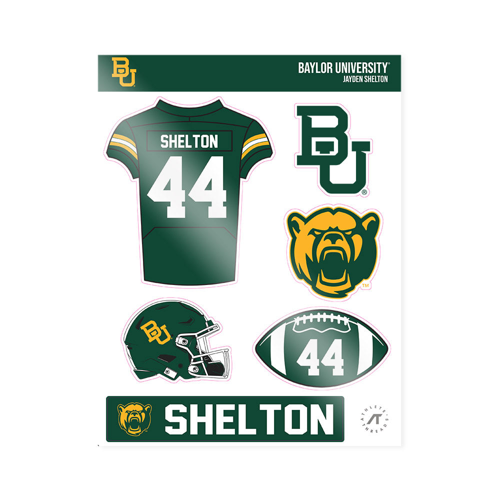 Baylor - NCAA Football : Jayden Shelton - Sticker Sheet-0