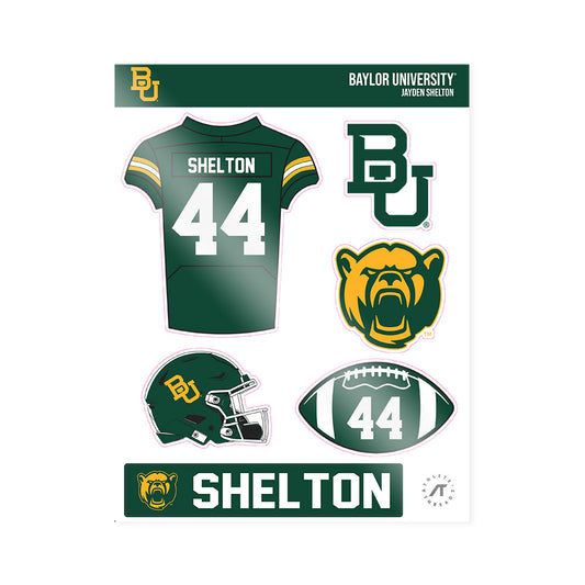 Baylor - NCAA Football : Jayden Shelton - Sticker Sheet-0
