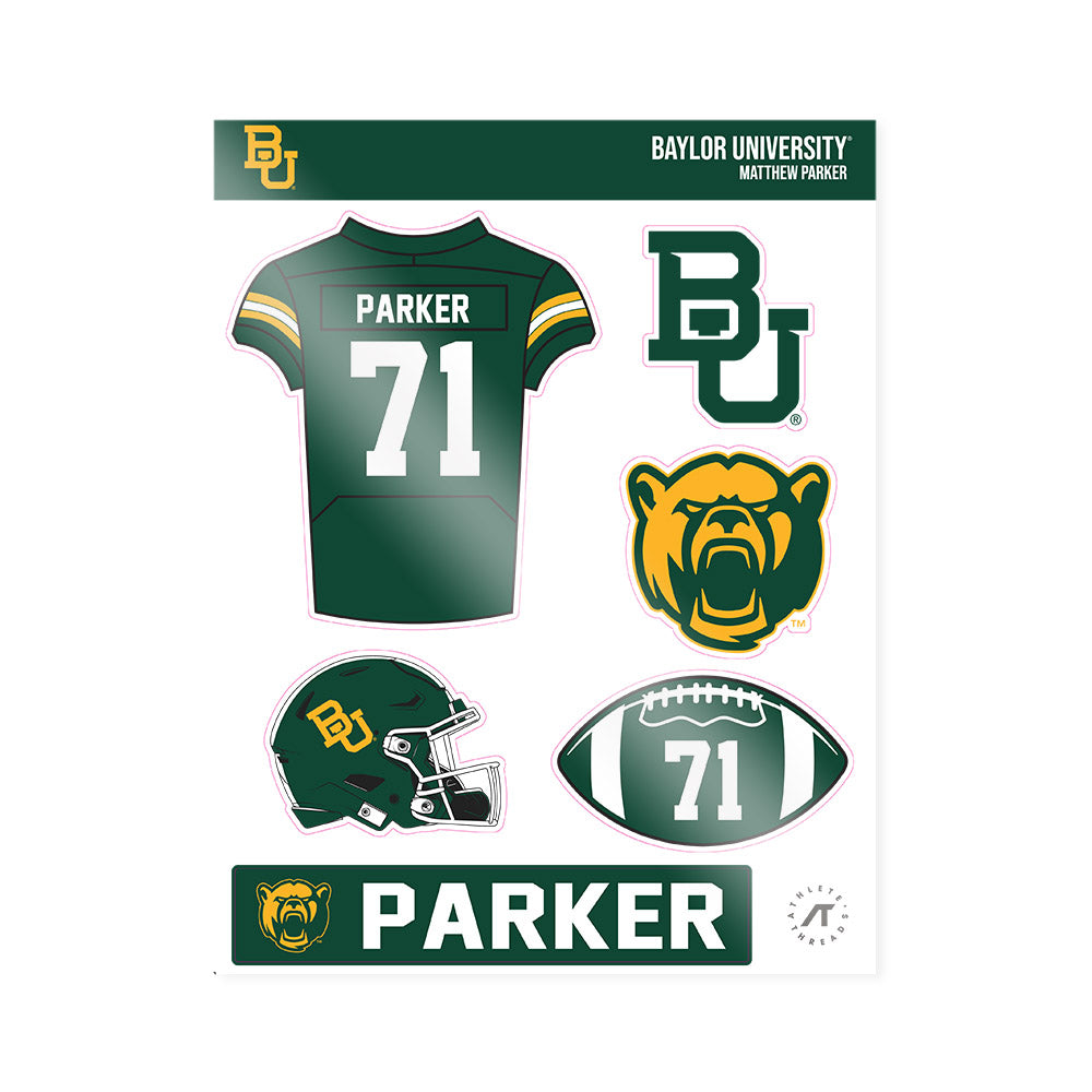 Baylor - NCAA Football : Matthew Parker - Sticker Sheet-0