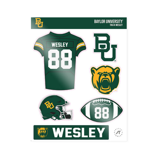 Baylor - NCAA Football : Tika K Wesley - Sticker Sheet-0