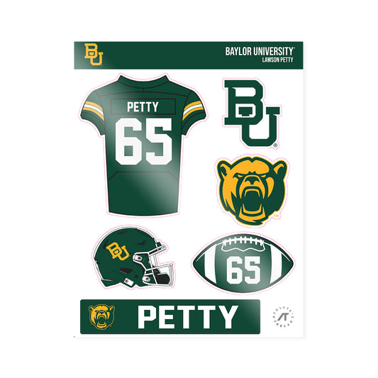 Baylor - NCAA Football : Lawson Petty - Sticker Sheet-0
