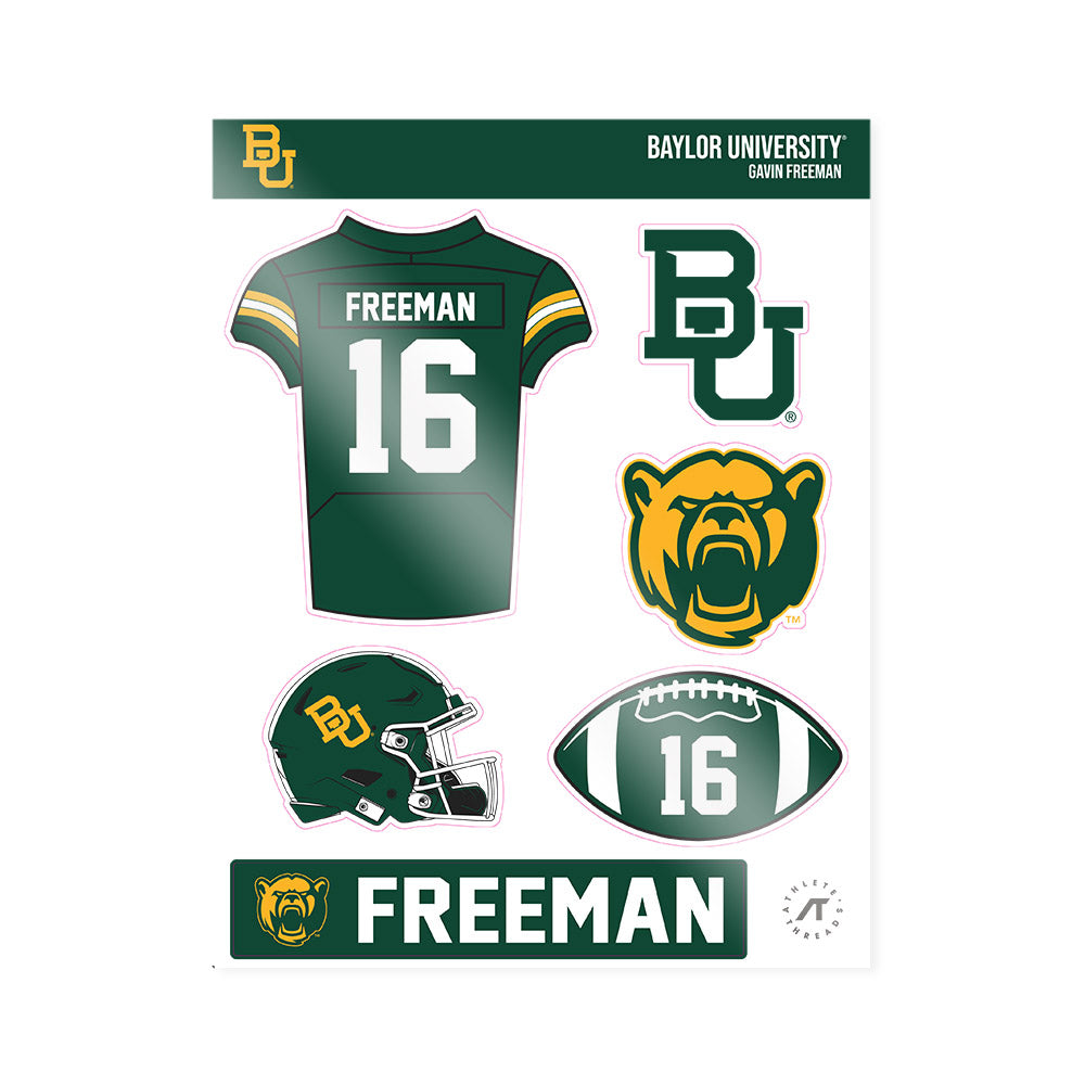 Baylor - NCAA Football : Gavin Freeman - Sticker Sheet-0