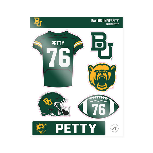 Baylor - NCAA Football : Lawson Petty - Sticker Sheet-0
