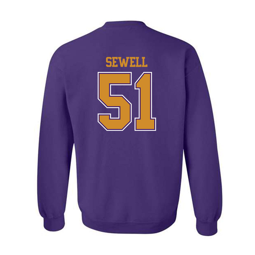 Alcorn - NCAA Football : Landen Sewell - Classic Shersey Crewneck Sweatshirt-1