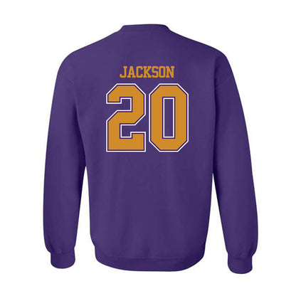 Alcorn - NCAA Baseball : Kevin Jackson - Classic Shersey Crewneck Sweatshirt-1