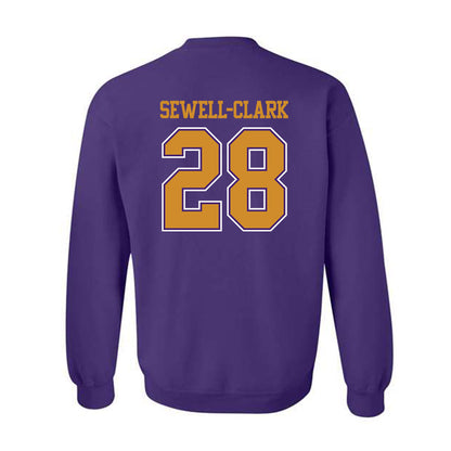 Alcorn - NCAA Football : JaCorian Sewell-Clark - Classic Shersey Crewneck Sweatshirt-1