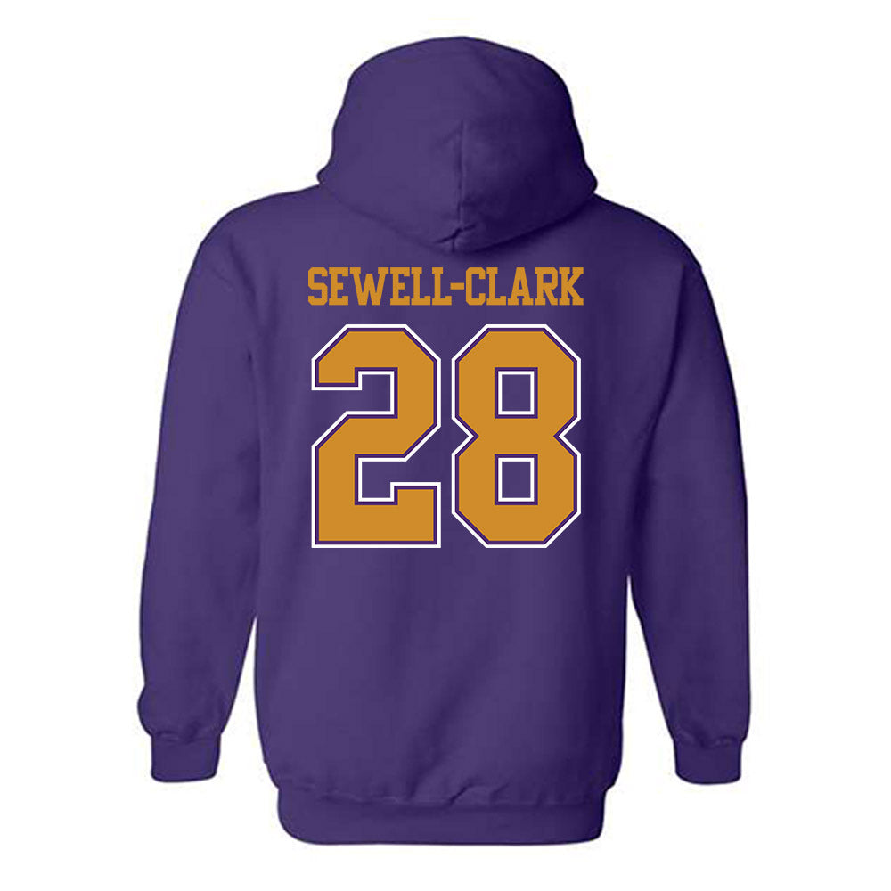 Alcorn - NCAA Football : JaCorian Sewell-Clark - Classic Shersey Hooded Sweatshirt-1
