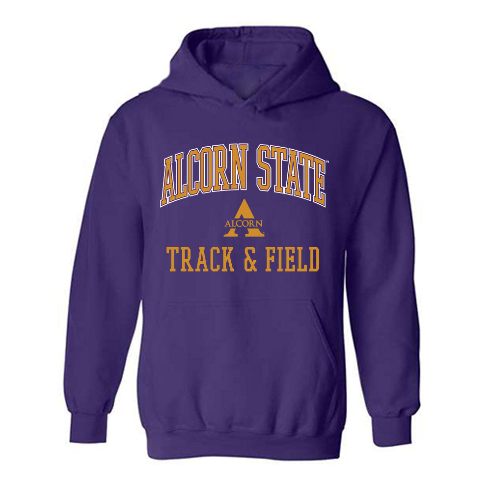 Alcorn - NCAA Men's Track & Field : Preston Summage - Classic Shersey Hooded Sweatshirt-0