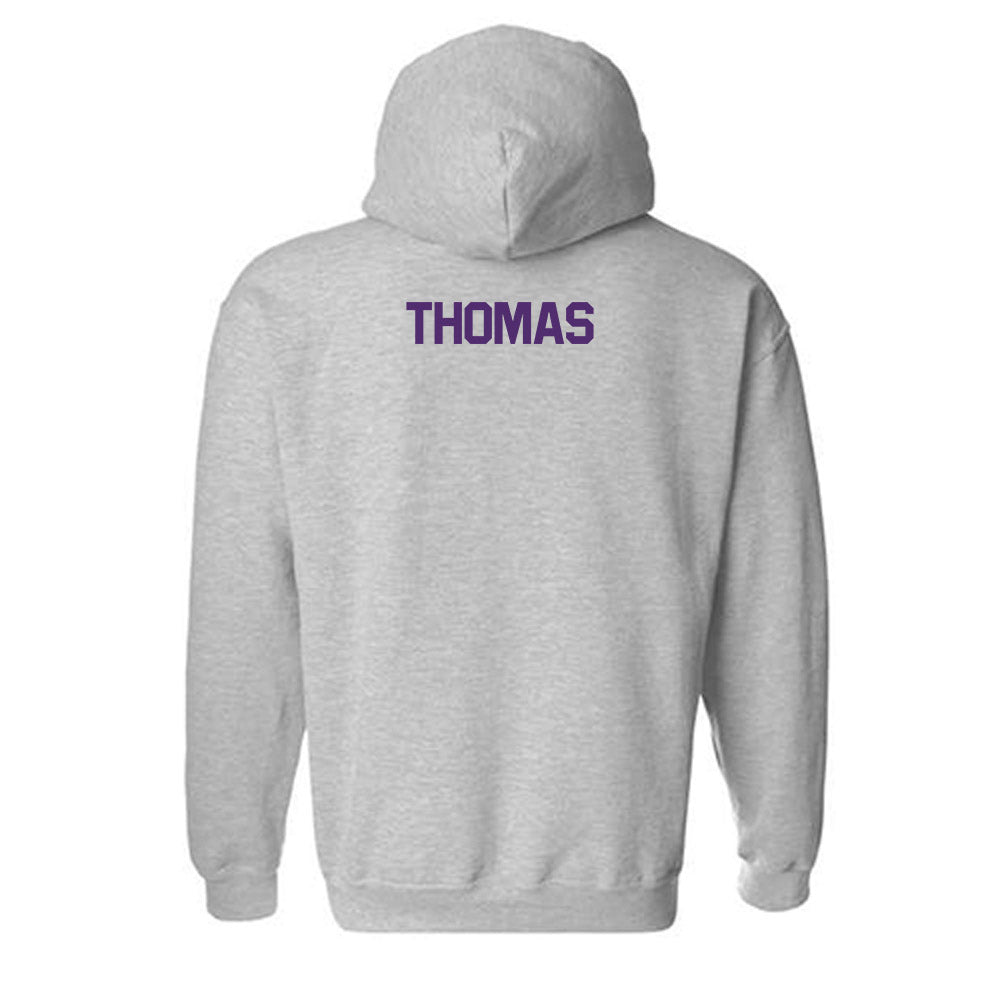 Alcorn - NCAA Men's Tennis : JjT Thomas - Classic Shersey Hooded Sweatshirt-1