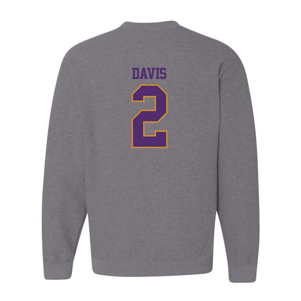 Alcorn - NCAA Baseball : Kanious Davis - Classic Shersey Crewneck Sweatshirt-1