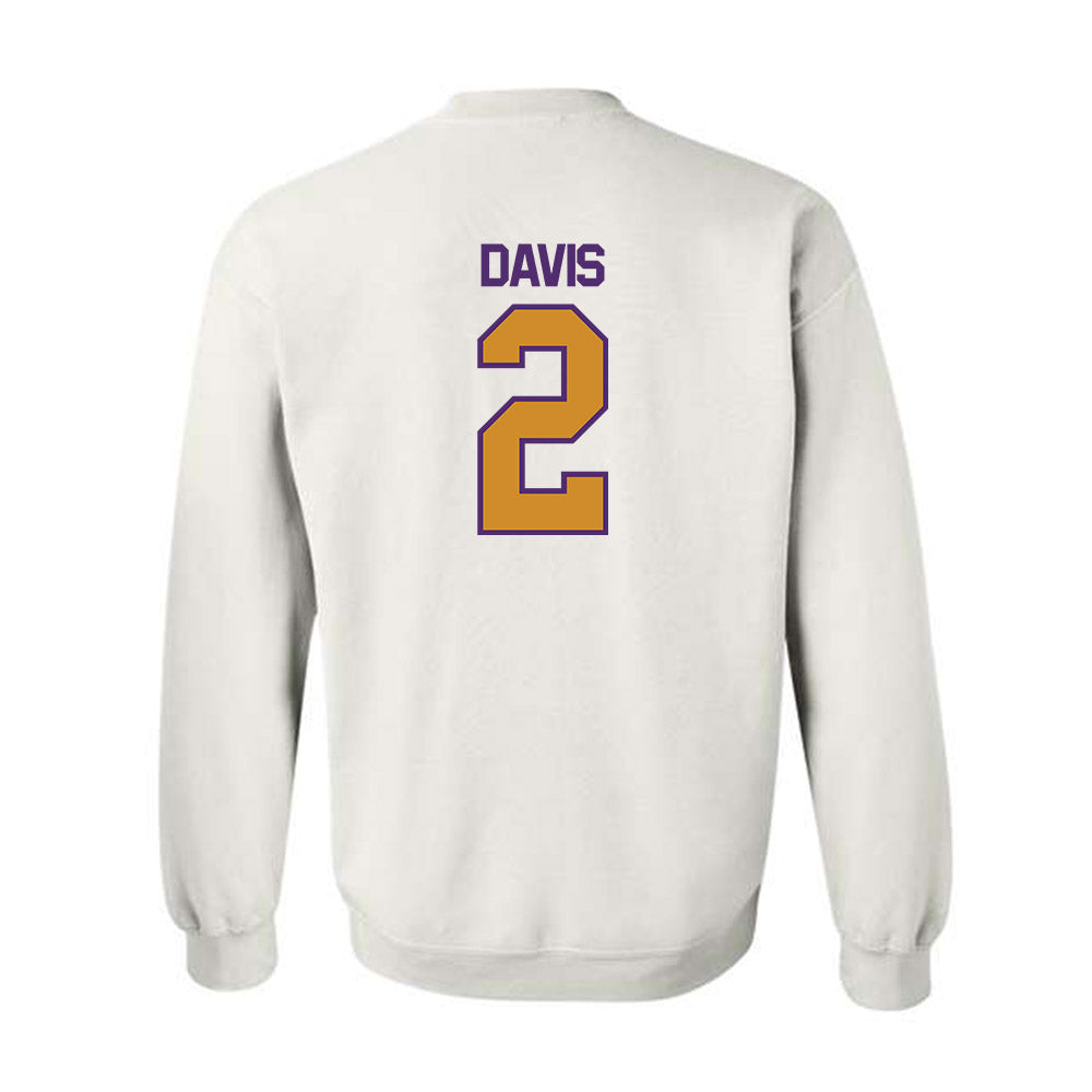 Alcorn - NCAA Baseball : Kanious Davis - Classic Shersey Crewneck Sweatshirt-1