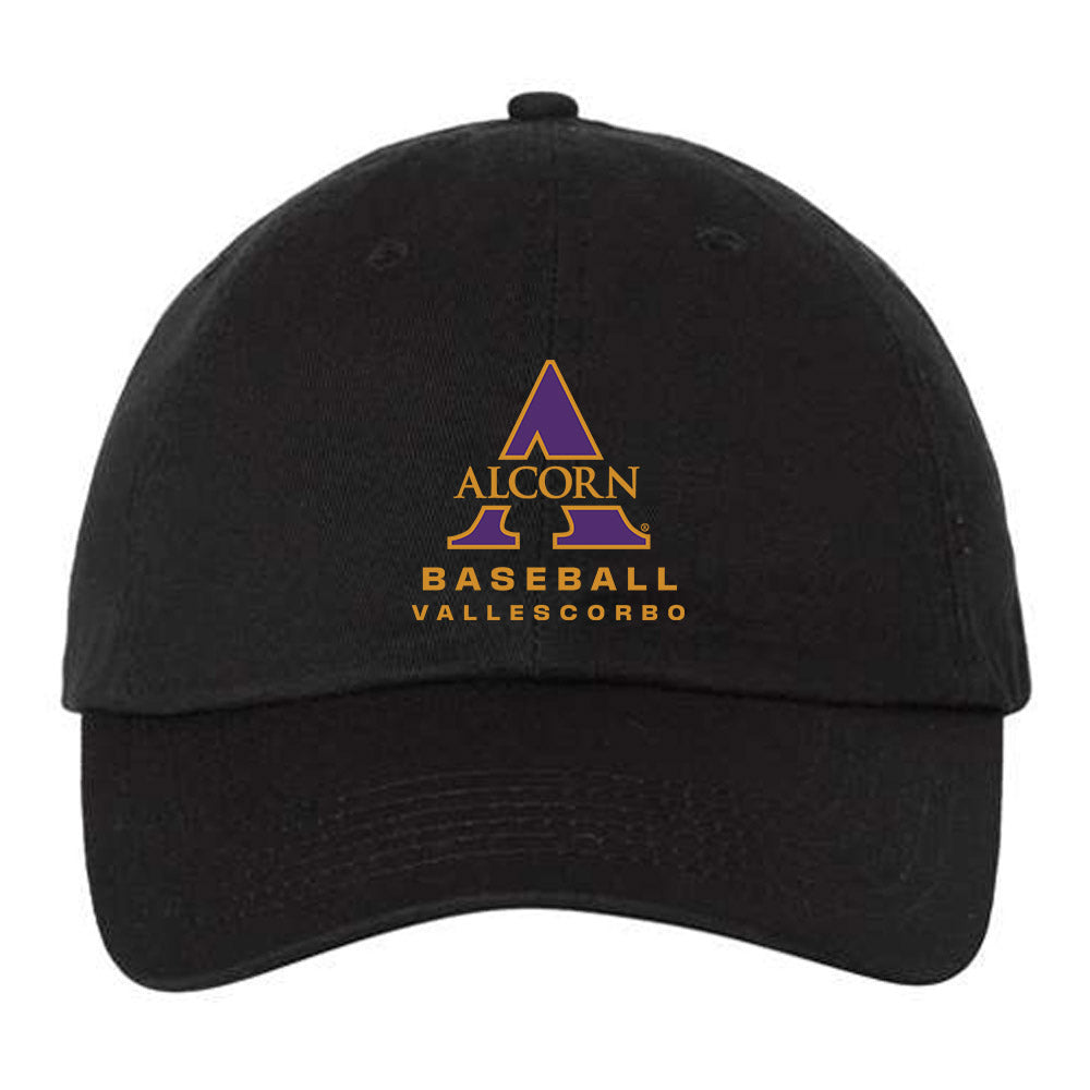 Alcorn - NCAA Baseball : Adrian Vallescorbo - Dad Hat-0