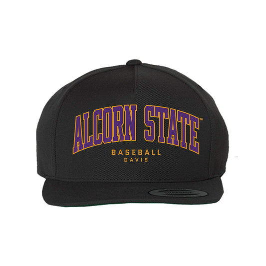 Alcorn - NCAA Baseball : Kanious Davis - Snapback Hat-0