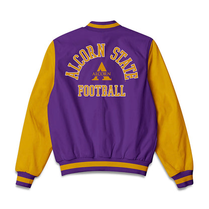 Alcorn - NCAA Football : Tabias Hinton - Bomber Jacket-1