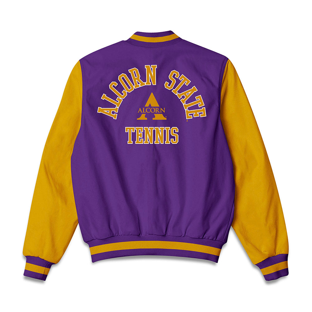 Alcorn - NCAA Women's Tennis : Jenny Hussein - Bomber Jacket-1