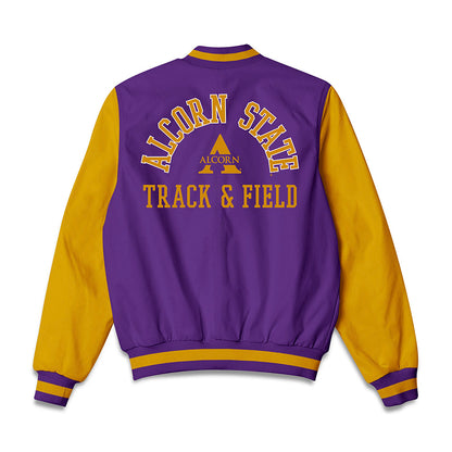 Alcorn - NCAA Women's Track & Field : Taliya Spurlock - Bomber Jacket-1