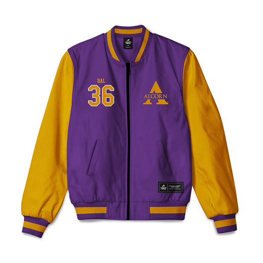 Alcorn - NCAA Women's Soccer : Charlie Bal - Bomber Jacket-0