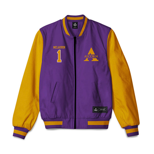 Alcorn - NCAA Football : Markel Mclaurin - Bomber Jacket-0